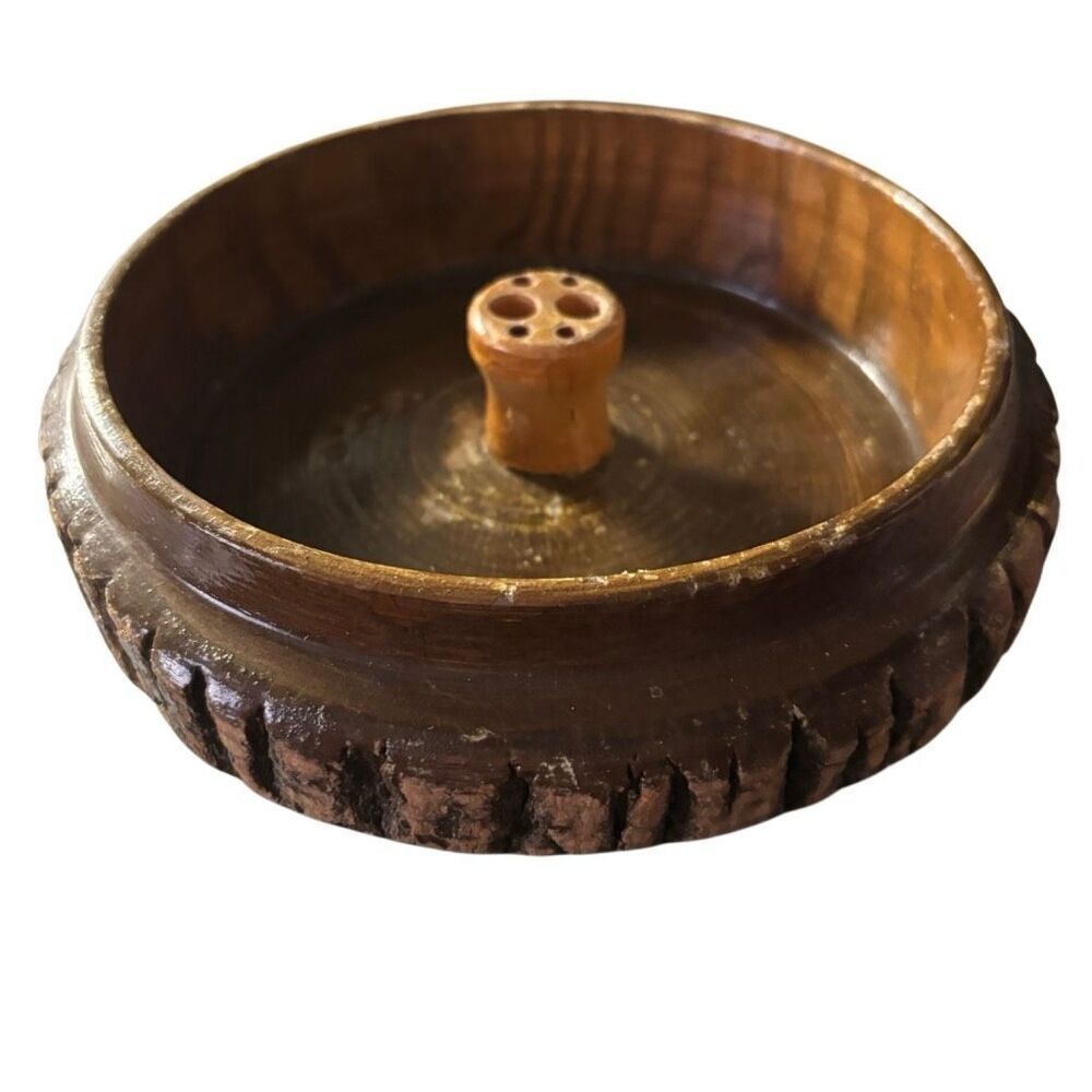 Vintage Wood MCM Nutcracker Bowl